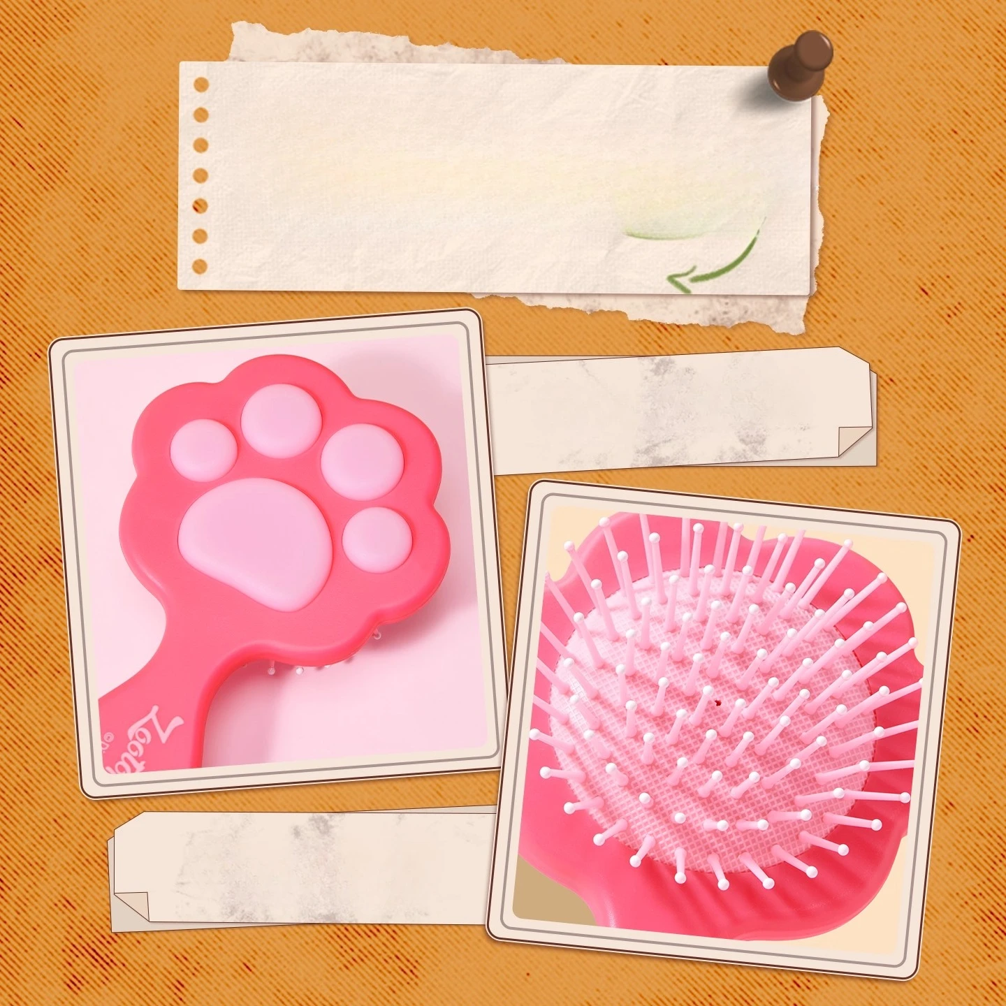 فرشاة شعر ديزني زوتوبيا باو الهوائية - مشط وسادة لتدليك فروة الرأس لجميع أنواع الشعر، هدية لطيفة من نيك جودي