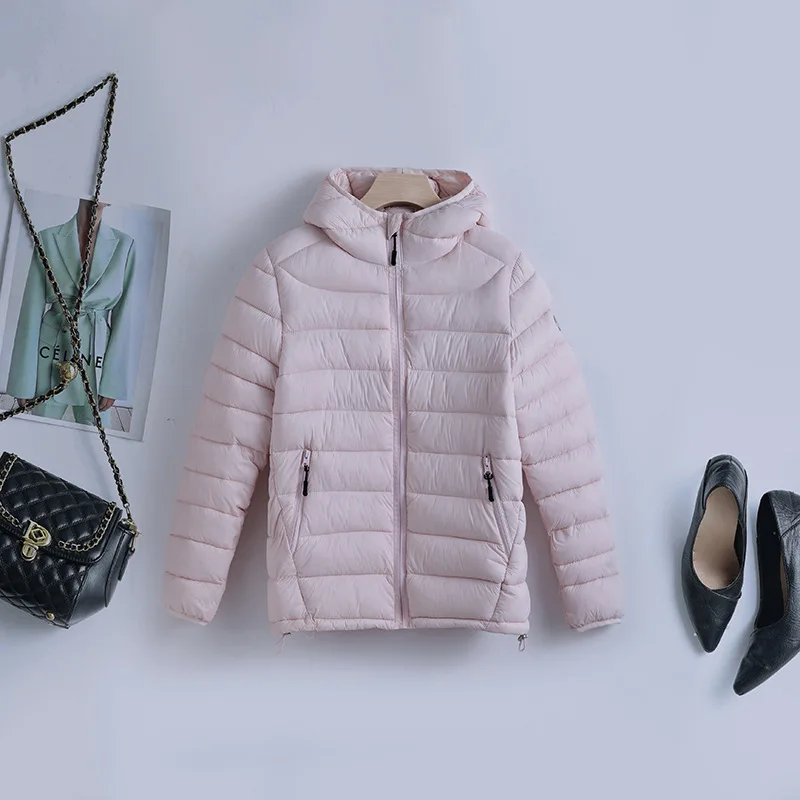 Female Coats Ultralight Packable Casual Parkas Cotton Padded Clothes Women Hooded Puffer Jackets 2026 New Spring Winter Down