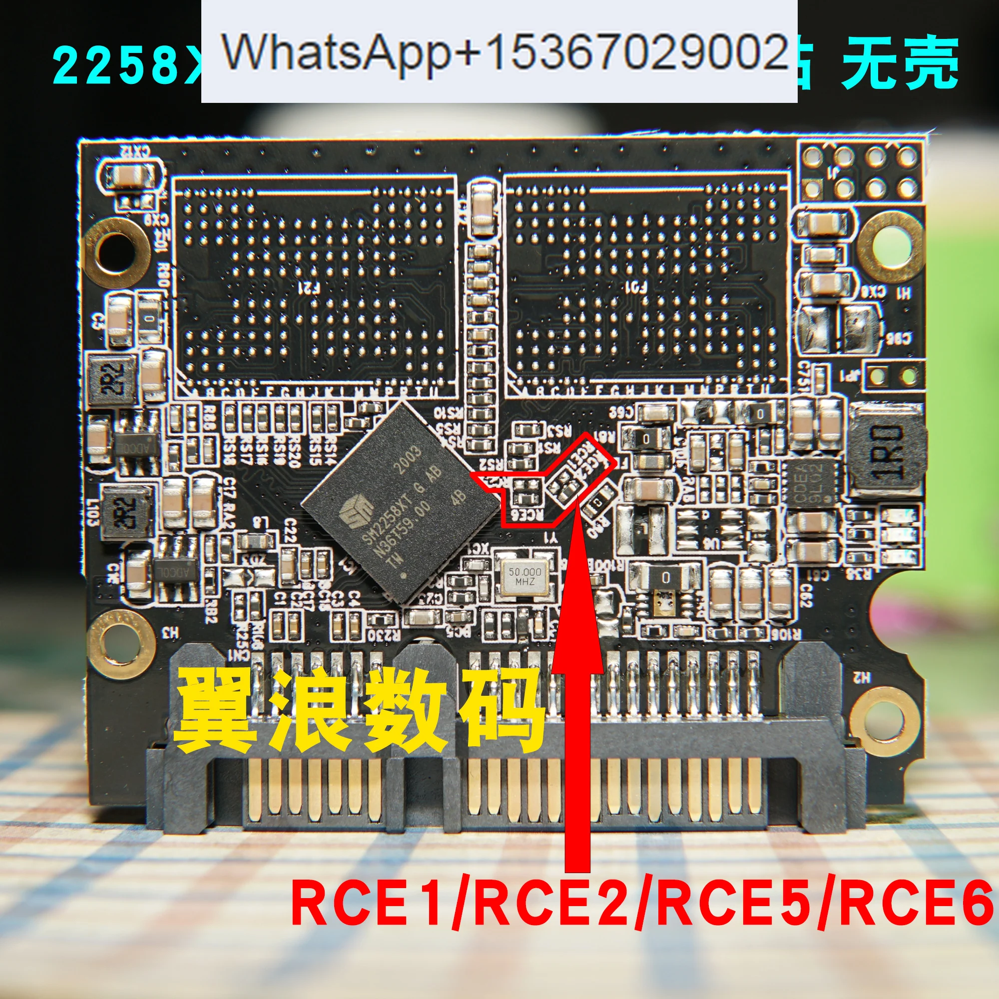 Sm2258xt SSD Solid State Drive Main Control Board/circuit Board Circuit Board DIY Nesting 4 Stickers