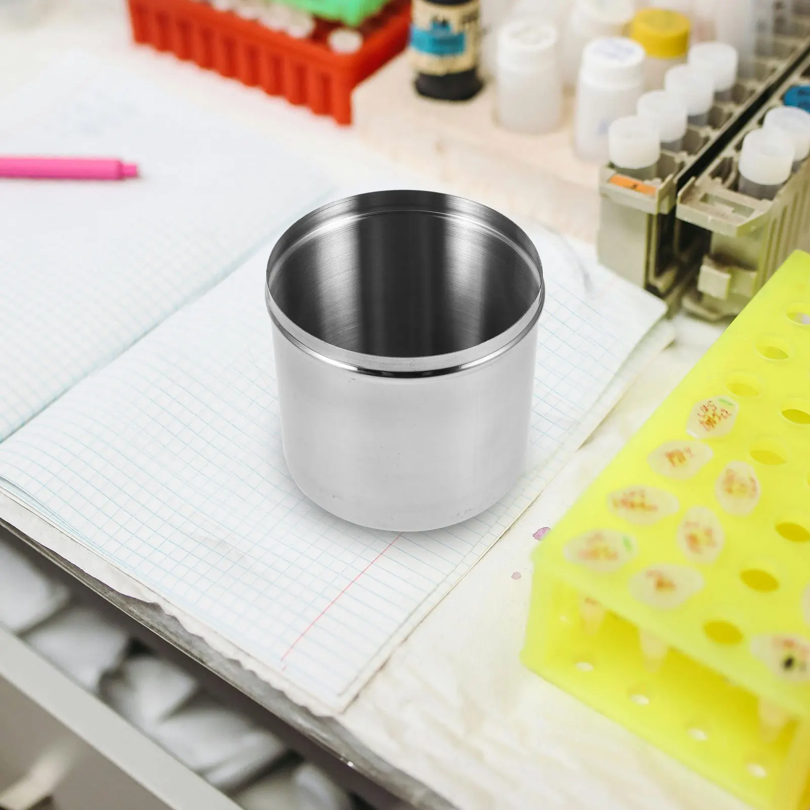 

12Cm Stainless Steel Jar Sealed Storage Container For Ointment Cream Cotton Balls Alcohol Thickened Durable Medical Grade Square