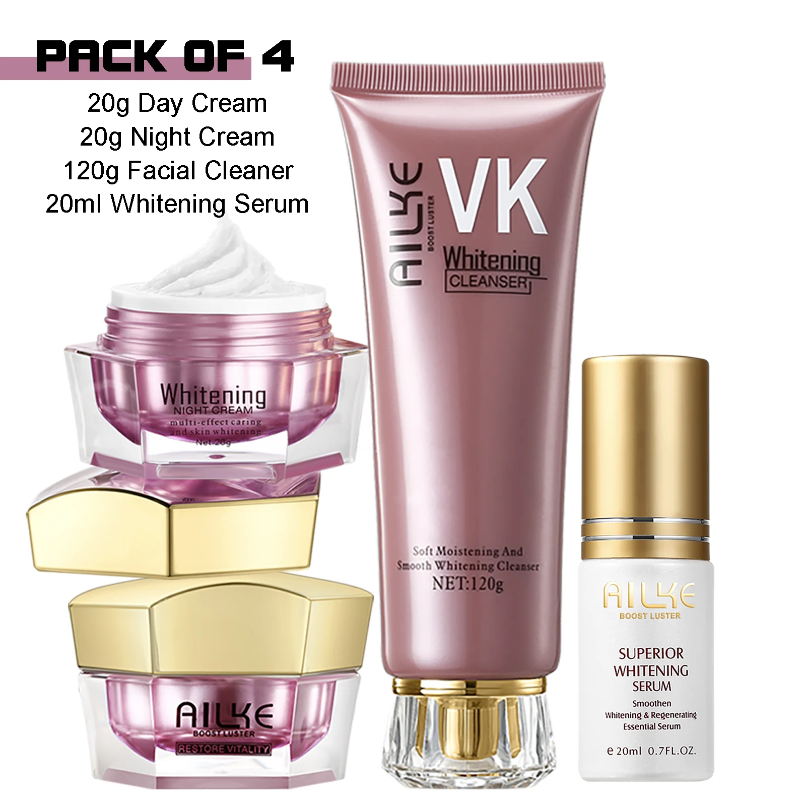 AILKE Lightening Face Cream, Antioxidant, Radiant Skin, Firming, With Sodium Hyaluronate, Clean Skin Facial Cream images - 6