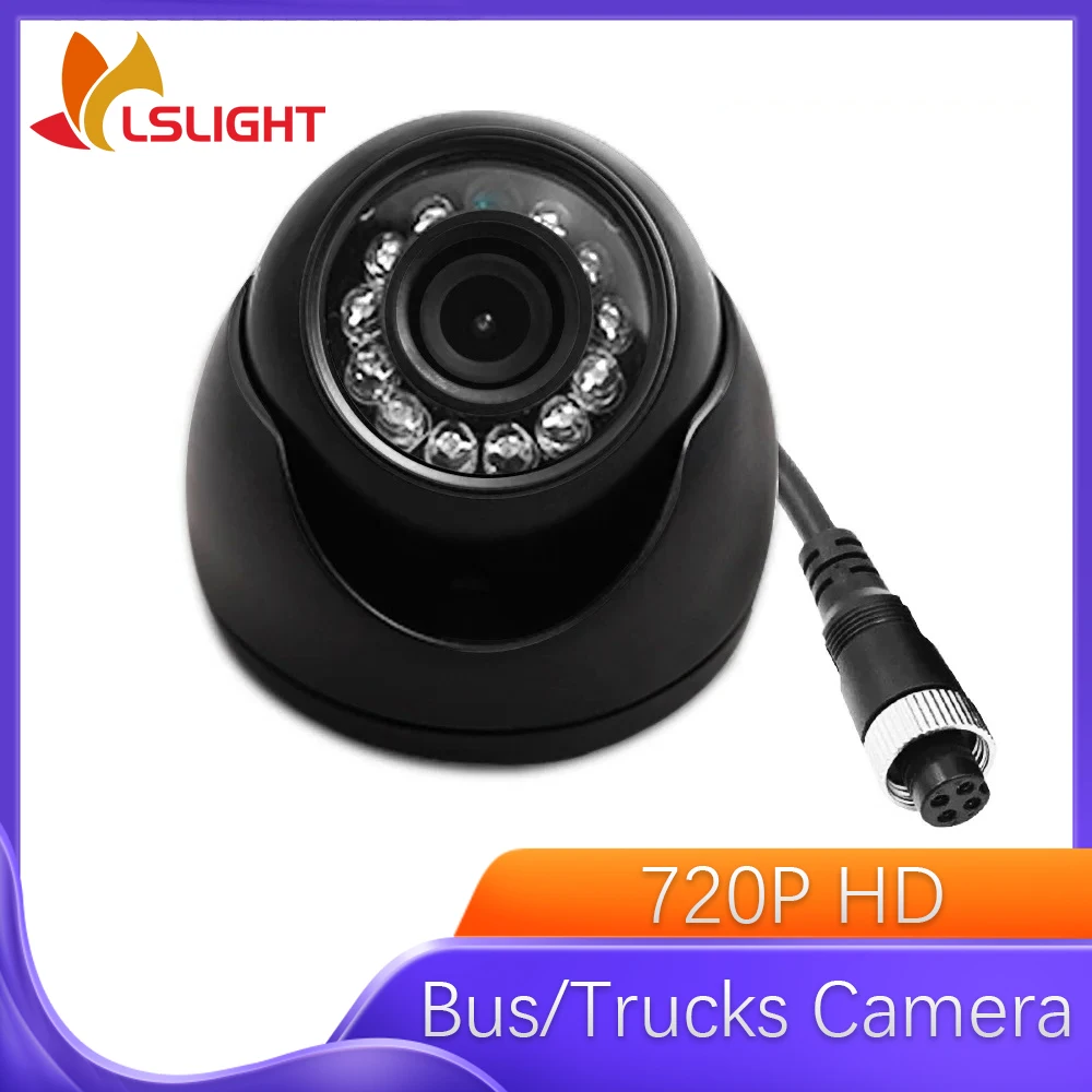 Car Rearview Camera 720P AHD Night Vision LED Infrared Indoor Security CCTV Dome Camera For RV Truck Car Electronics Accessories