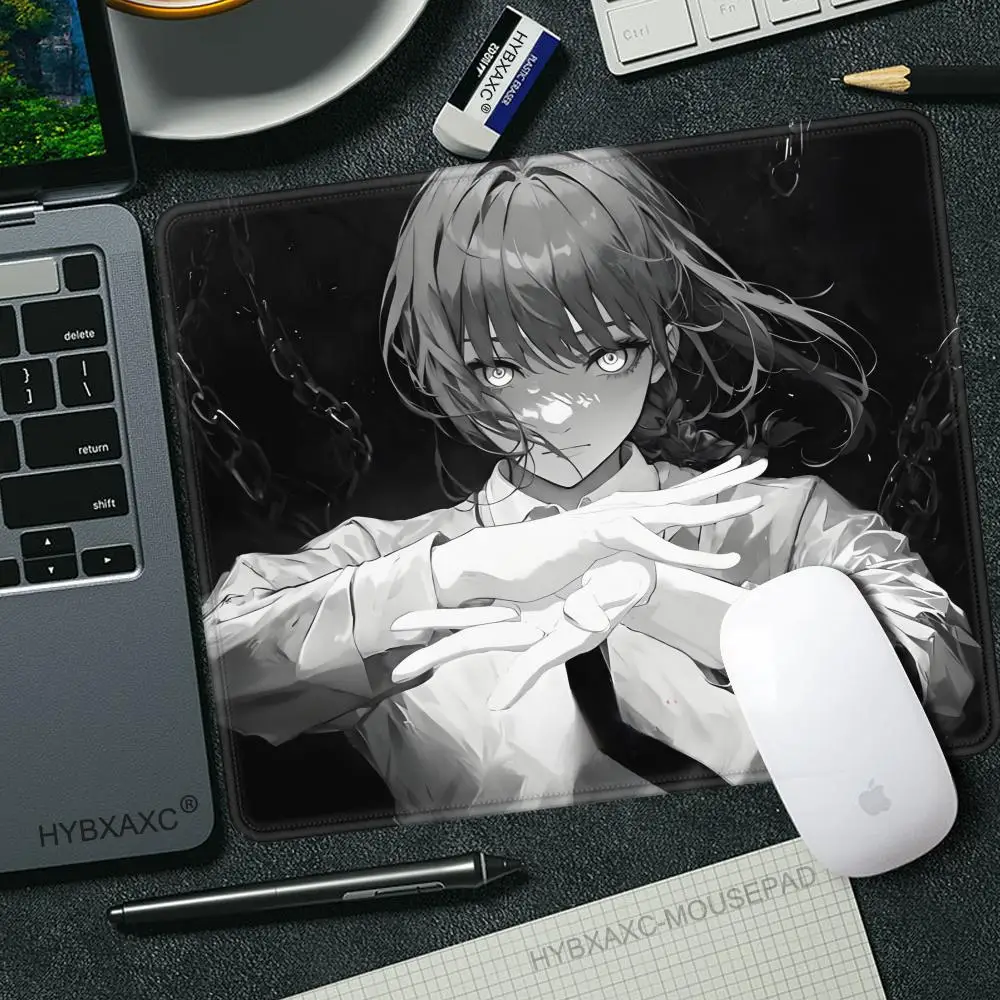 Makima Mousepad Small Office Computer Desk Mat Table Keyboard Chainsaw Man Mouse Pad Laptop Cushion Non-slip Deskpad Home Decor