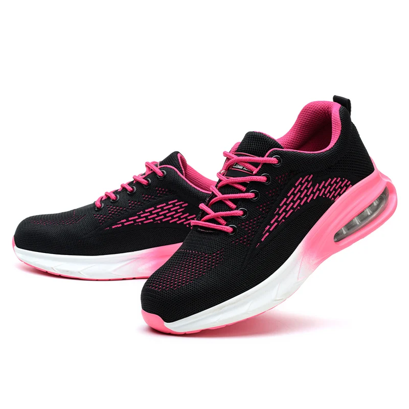 womens casual breathable plastic toe covers work shoes summer safety boots outdoors worker insulated sneakers protect footwear image 5