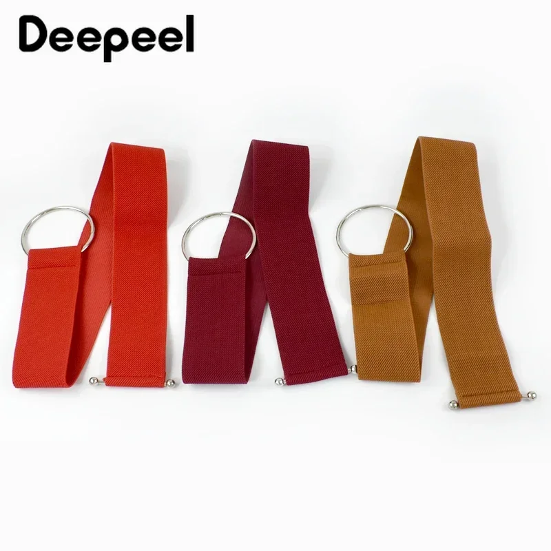 1Pc 5*65cm Deepeel Women Wide Elastic Belt Fashion Cummerbunds for Dress Coat WaistBand Decorative Corset DIY Clothes Accessory