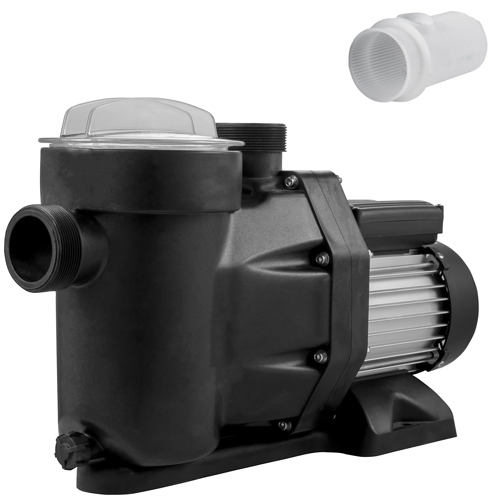 SucceBuy-bomba de piscina de 230V, Motor de 1HP y 750W, entrada/salida sobre el suelo, 52,6 pies/47,6 pies, silenciosa para limpiar el agua de la piscina
