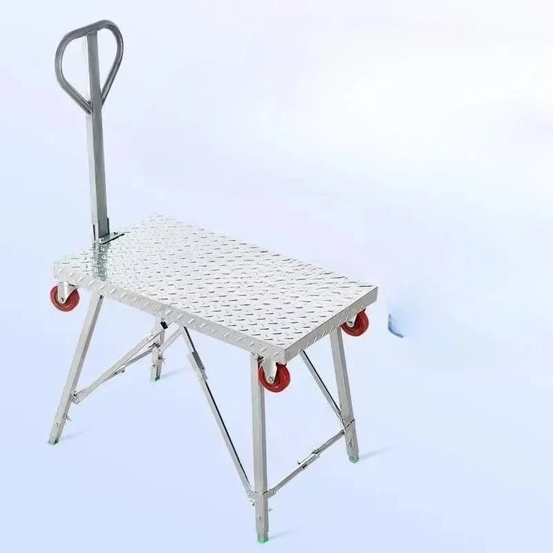 H Horse stool cart two-in-one multi-function folding thickened lifting scaffold portable
