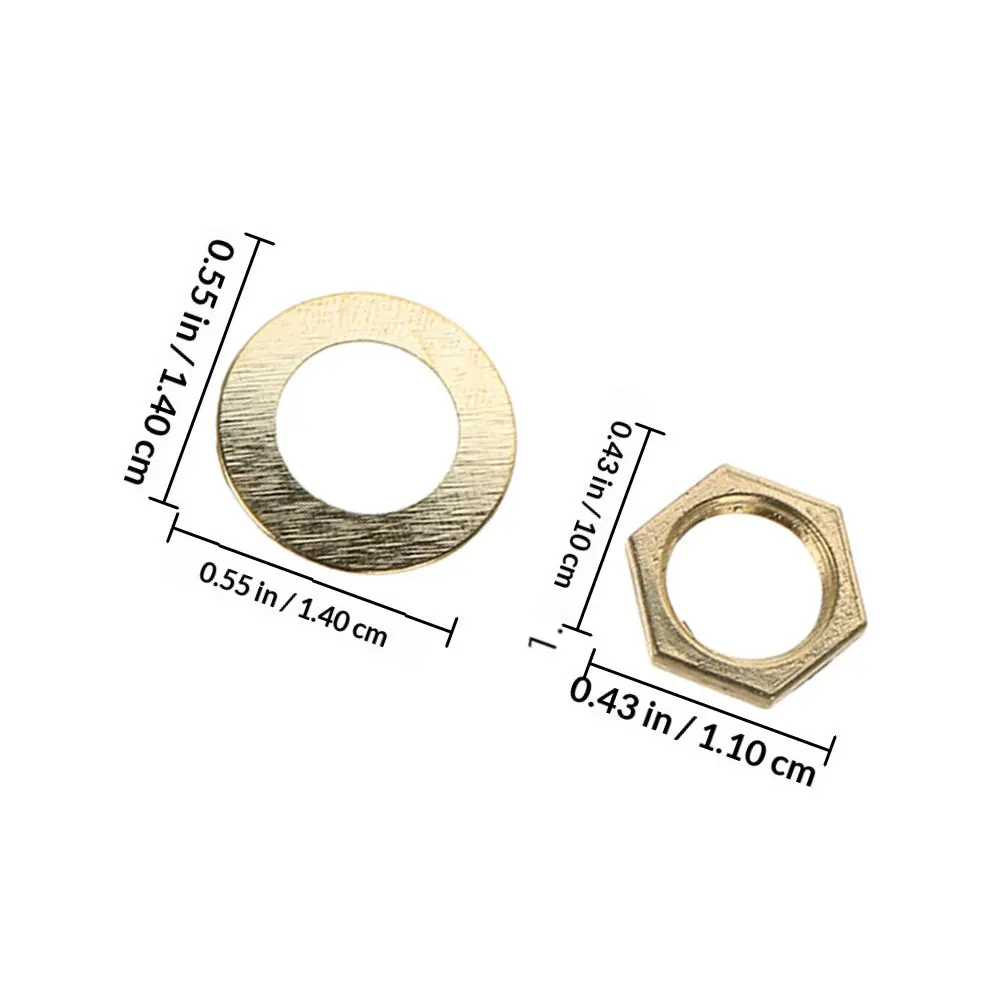 20Pcs Wall Clock Replacement Quartz Nuts Washers Kit DIY Clock Parts Repair Mechanism Fittings Assembly Components Set