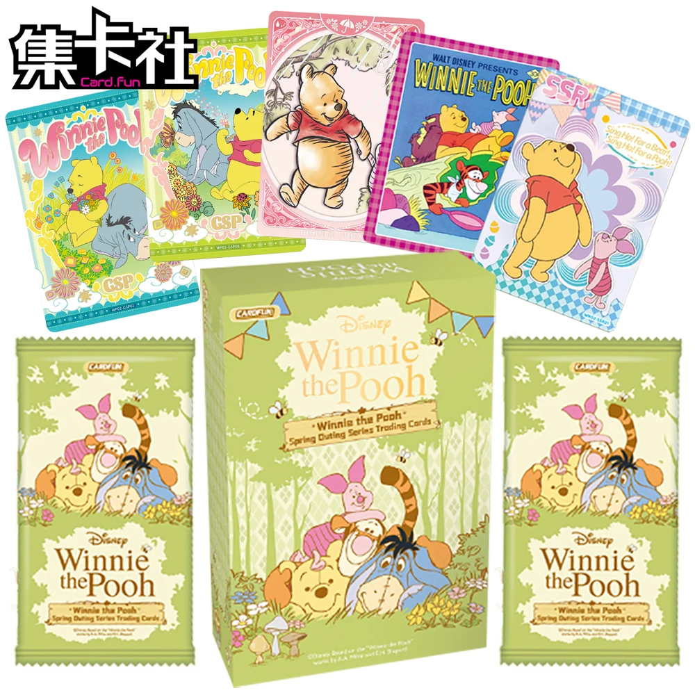 

New Card.fun Genuine Winnie The Pooh Animation Collection Card HD Transparent Craft Character Card Exquisite Children's Toy Gift