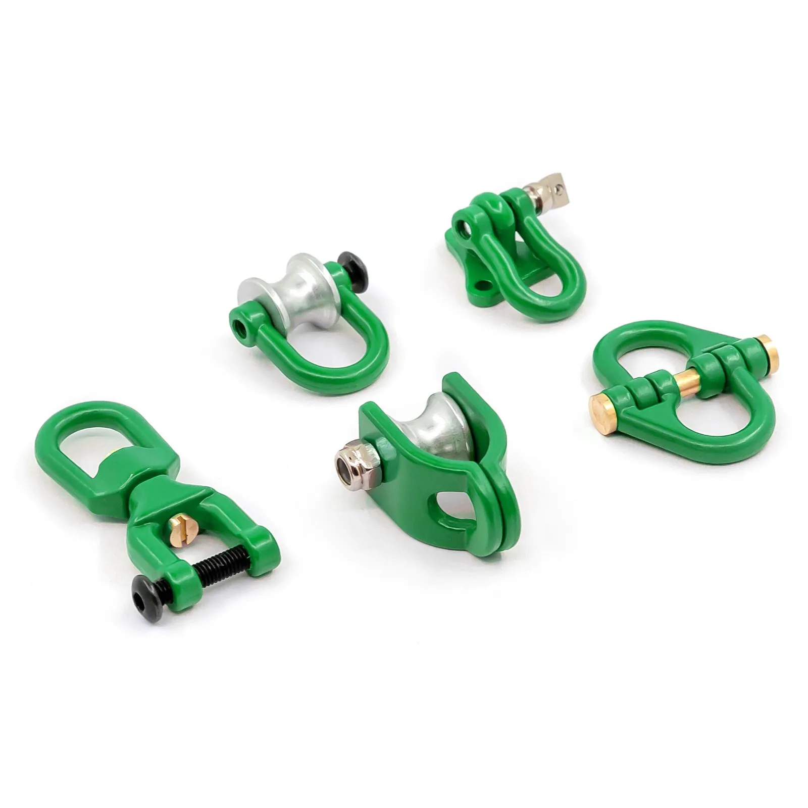 Metal Trailer Towing Buckle Tow Shackle Hook Decorations for 1/10 RC Rock Crawler Car Axial SCX10 TRX4 D90 YIKONG D110