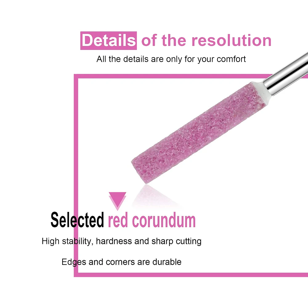 لدغ طحن ملف الحجر ، أداة تلميع ، طحن بت ل بالمنشار مبراة 3/16 بوصة/4.8 مللي متر ، 50 قطعة