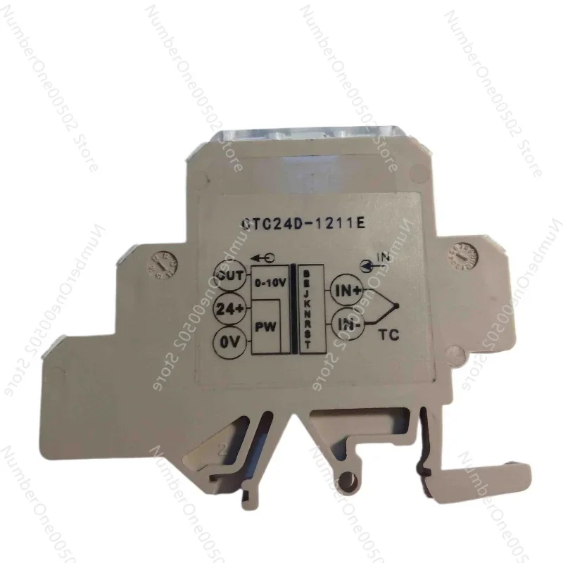 Ultra-Thin Guide Rail Installation Temperature Transmitter Support B E J K N R S T Thermocouple 4-20mA 0-10V