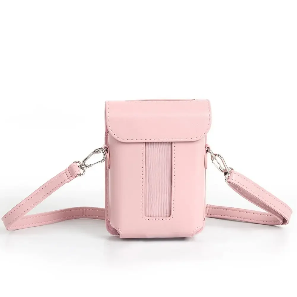 Camera Bag Case PU Leather Printer Carrying Case Retro Shockproof Storage Bag Dustproof Anti Drop For Fujifilm Instax Mini Link3