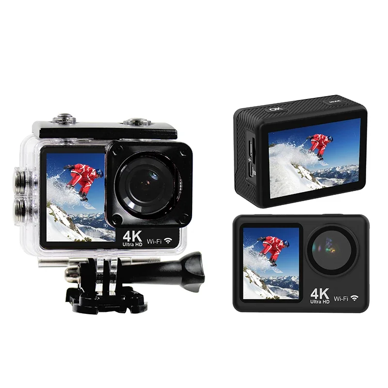 

Waterproof WIFI 4k Sport Cam era Dual Screen EIS Mini Camcorder SPRITE GROUP High Resolution Video Vlog Record Action Came ra