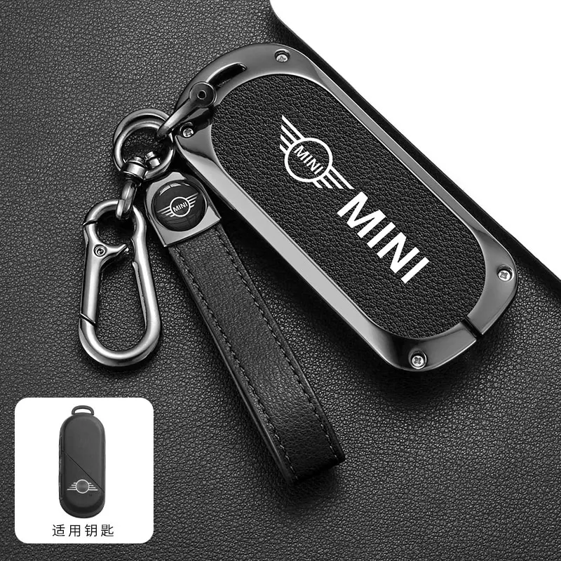 Zinc Alloy Car Key Case Cover Protection for Bmw Mini Countryman Cooper One 2023 2024 Remote Accessories Holder Shell Keychains