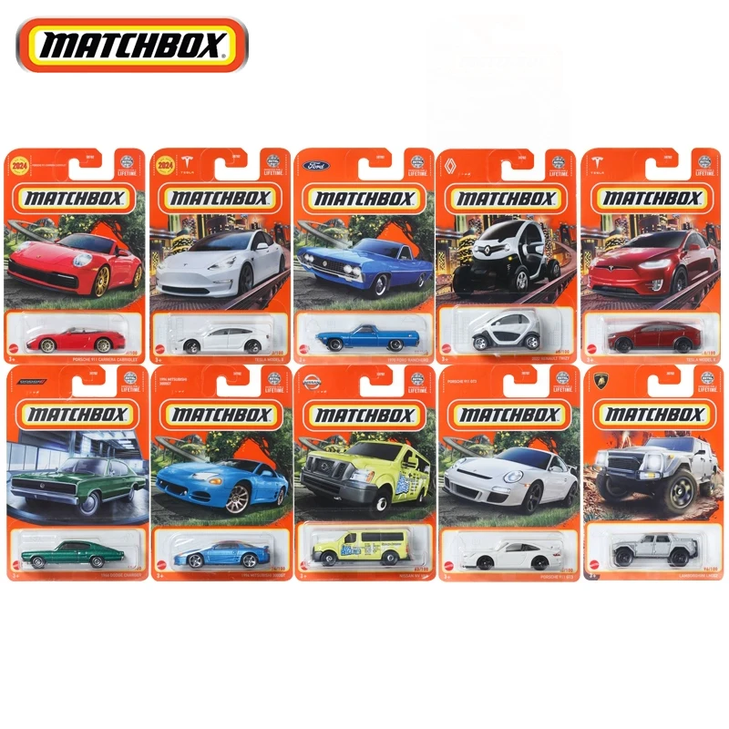 Genuine Matchbox Car Diecast 1/64 Boys Toys Lincoln Continental Jaguar Audi Porsche 911 Spyder Collection Vehicles Model Gift