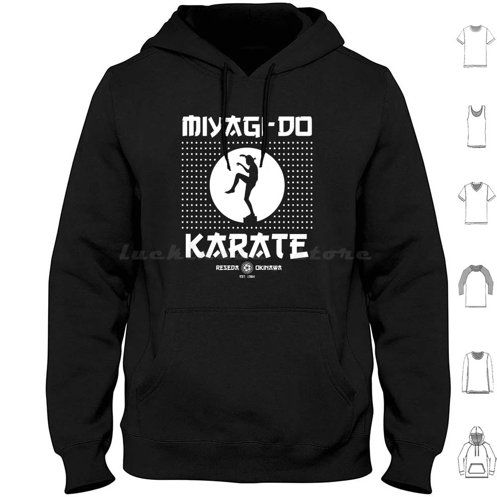 Sweats à capuche à manches longues Miyagi Mr Miyagi karaté peur combat balayer la jambe Kai émission de télévision Tv