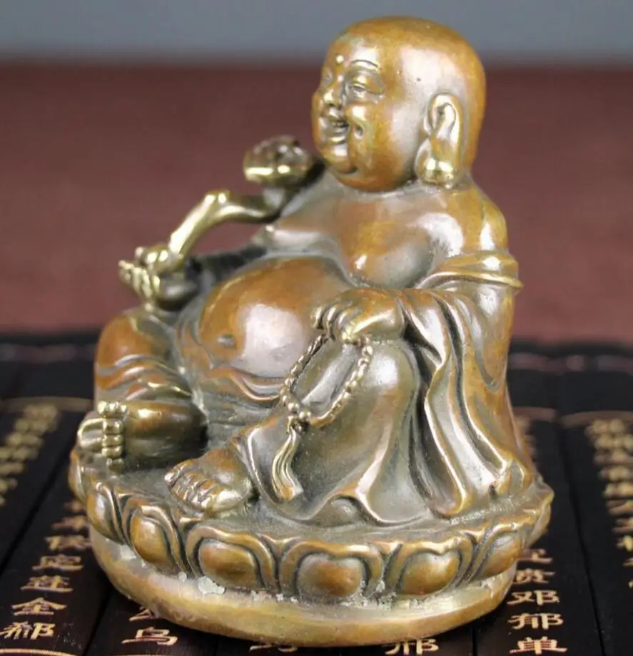 

Copper Statue Make old bronze ornaments to decorate Ruyi Buddha's meditation