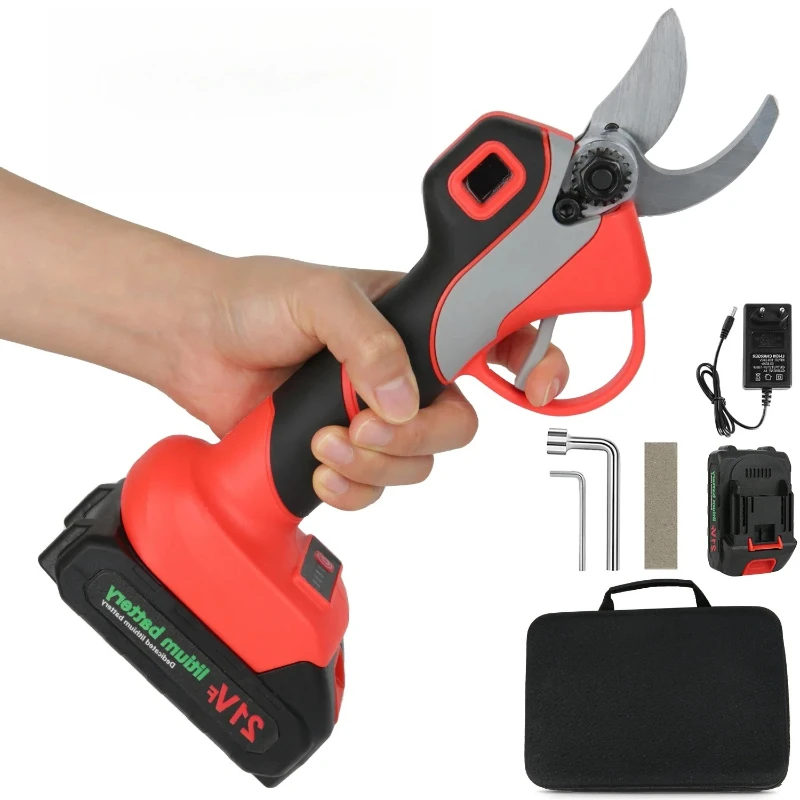 

l L 4 Gears Brushless Electric Scissors Pruning Shears LED Battery Display 30mm Cutting Garden Fruit Tree Bonsai Pruning For Ma