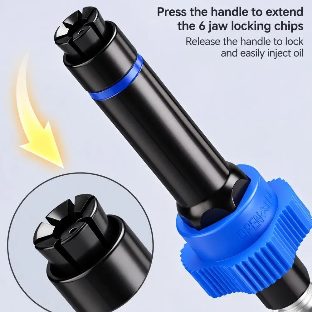 Self Locking High Pressure Grease Coupler Lock Clamp Flexible Extension Flat Head Nozzle High Pressure Grease Nozzle