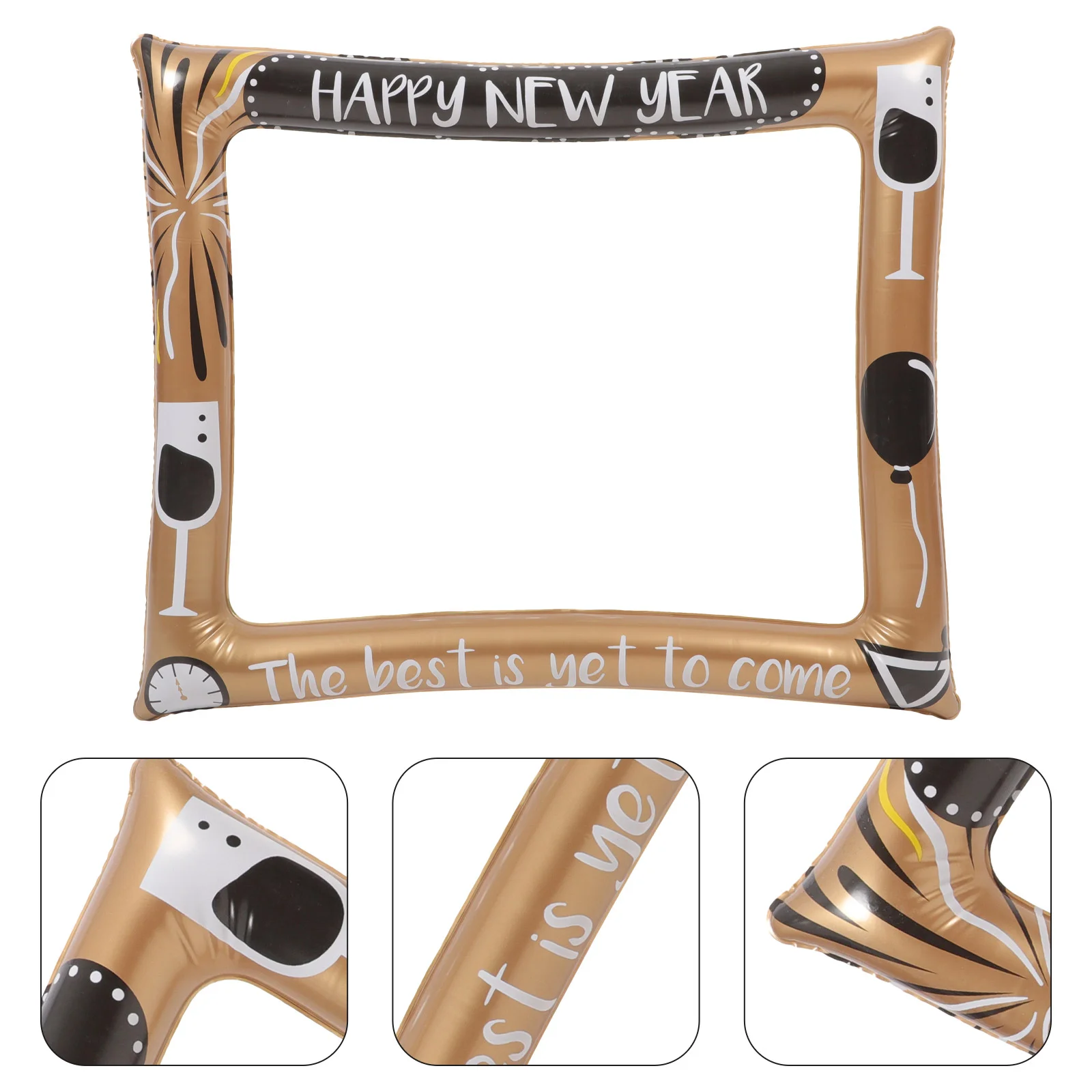 Christmas Inflatable Photo Frame Party Prop Ornament Hammer New Year Supplies Pvc For