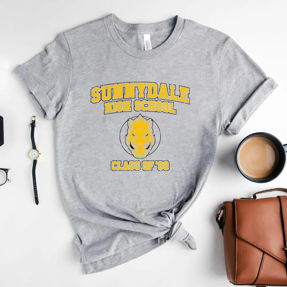 Sunnydale High School T-Shirt Buffy The Vampire Slayer Tshirt Class of 99 Tees Unisex Short Sleeve Tshirt Cool Vampire Shirts