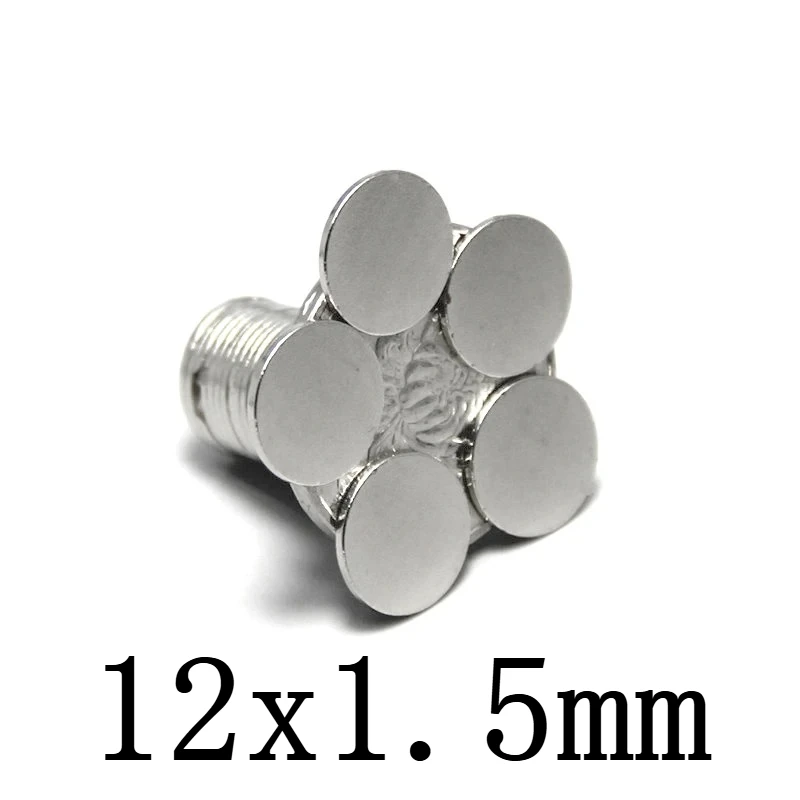 12x1.5mm Thin Circular Powerful Magnets 12mmx1.5mm For Home Refrigerators, Offices DIY 12x1.5mm