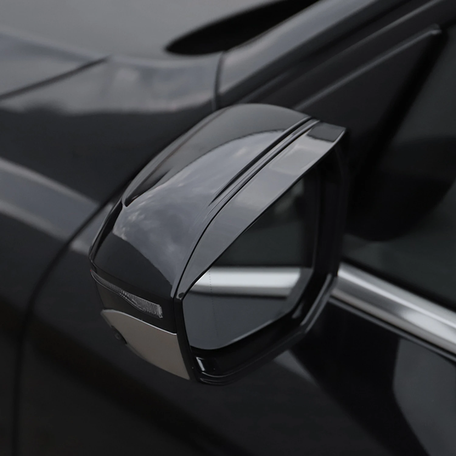 Only Fit For LHD! For BMW X3 (G45) 2024 2025 Car Accessories ABS Rearview Mirror Eyebrow Shield Cover 2pcs view 2