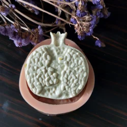 SG0011 PRZY Silicone Fondant Mould Fruit Half Pomegranate Mold Silicone Pomegranate Soap Molds Clay Resin Gypsum Chocolate Candl