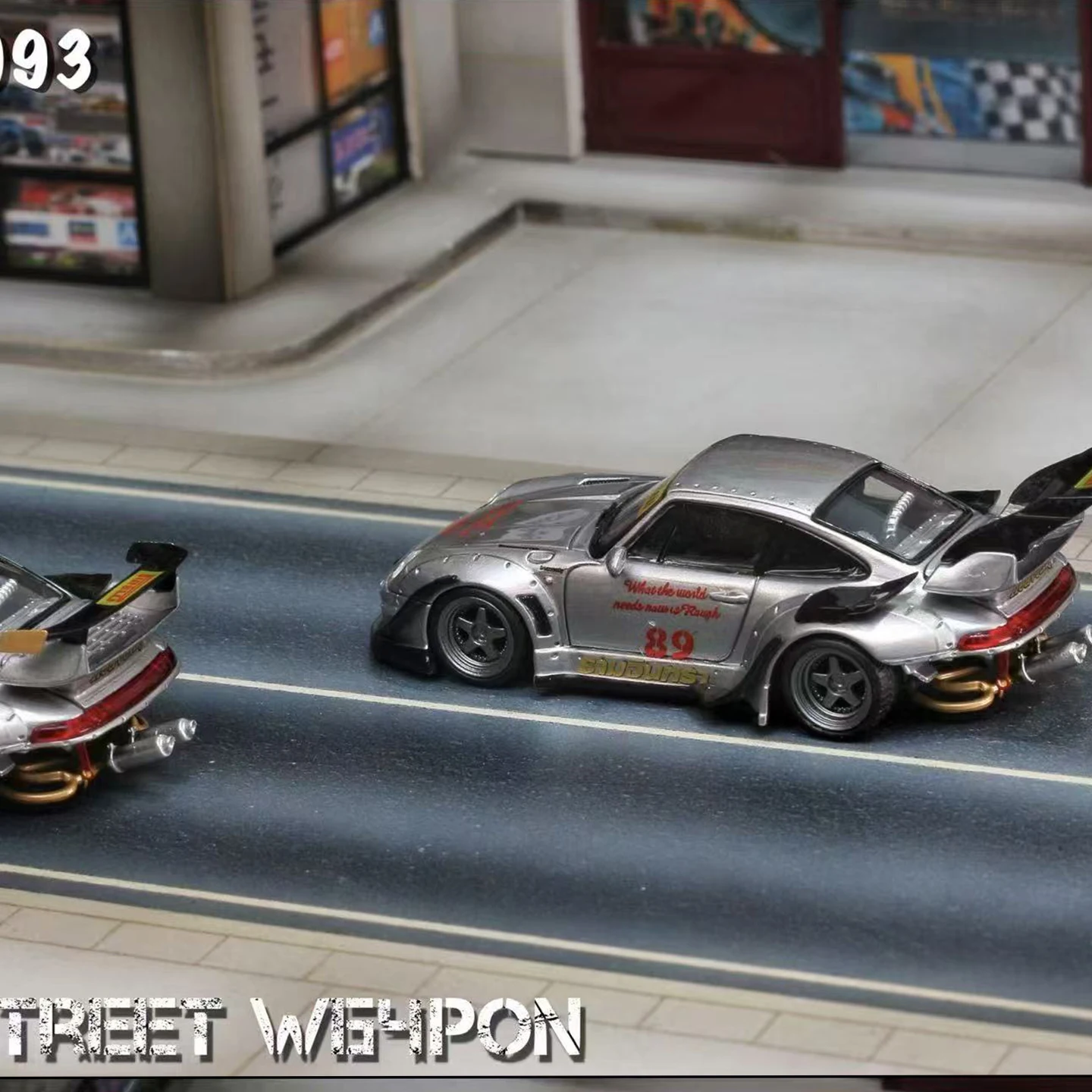 SW 1/64 911 993 RWB alliage jouet véhicule à moteur moulé sous pression en métal modèle cadeaux