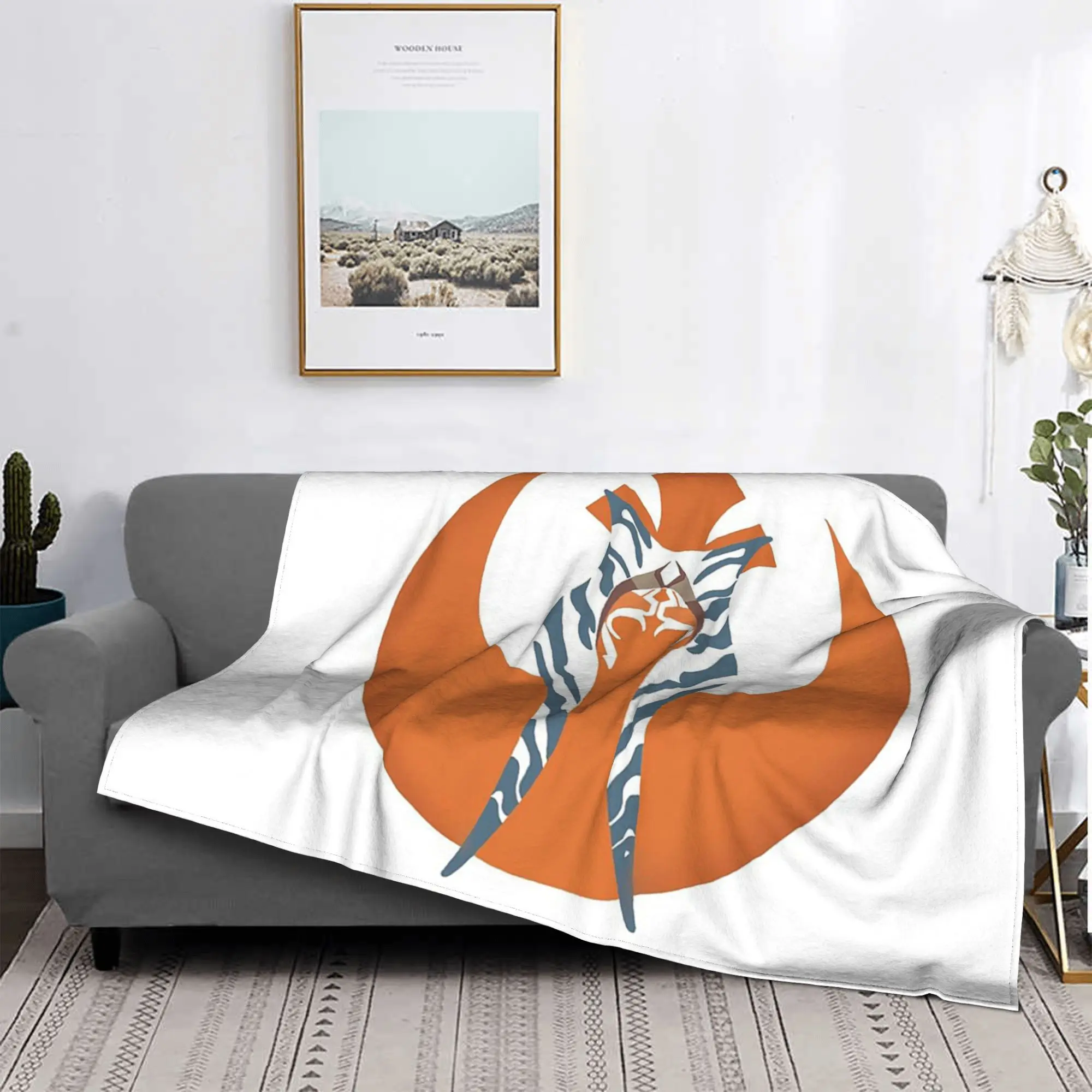 Ahsoka Blankets Warm Flannel Sofa Throw Blanket for Home Bedroom Outdoor Throws Bedspread Quilt