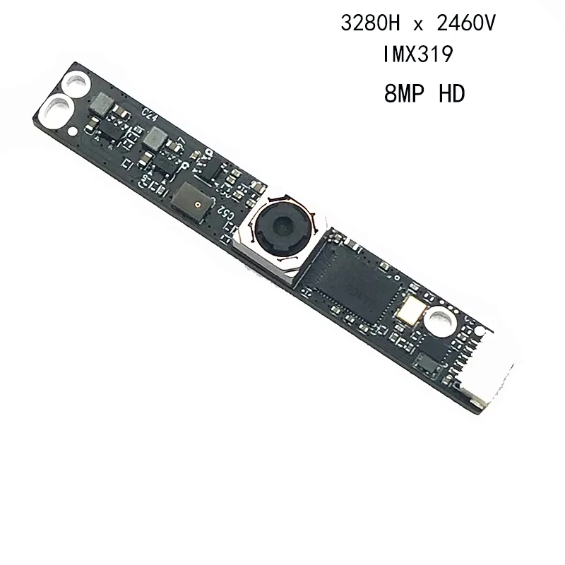 Modulo telecamera USB 2.0 con unità libera HD 8MP 3280H * 2460V Messa a fuoco automatica PDAF MJPG, YUY2 30FPS Utilizzato per riconoscimento facciale e riprese di documenti