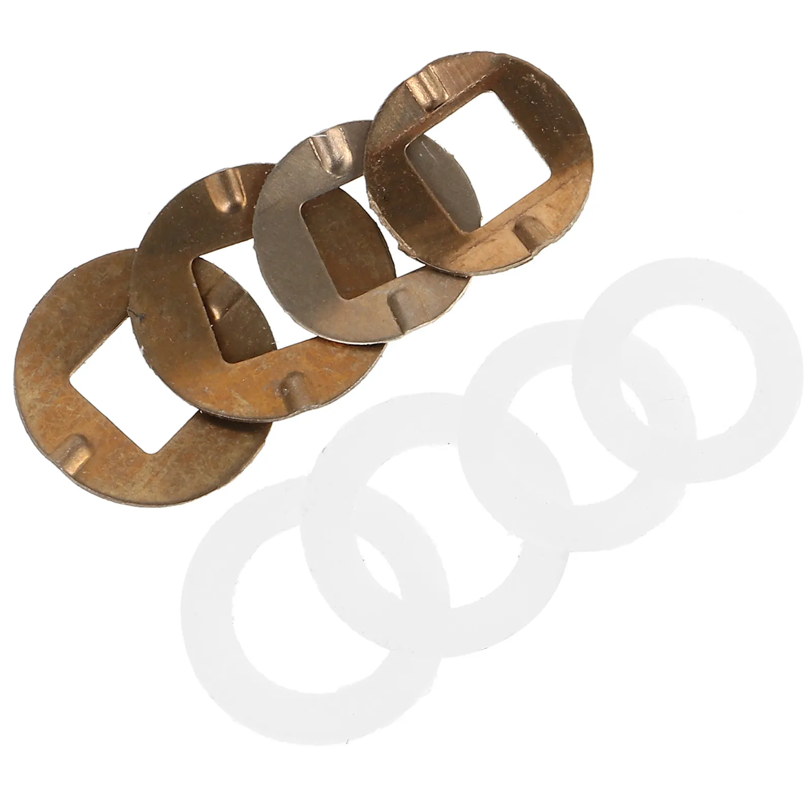 8Pcs Metal Tail Pin Pad for Hairdressing Scissors Barber Shear Gasket Noise Reducing Cutting Stability Enhancement Pet