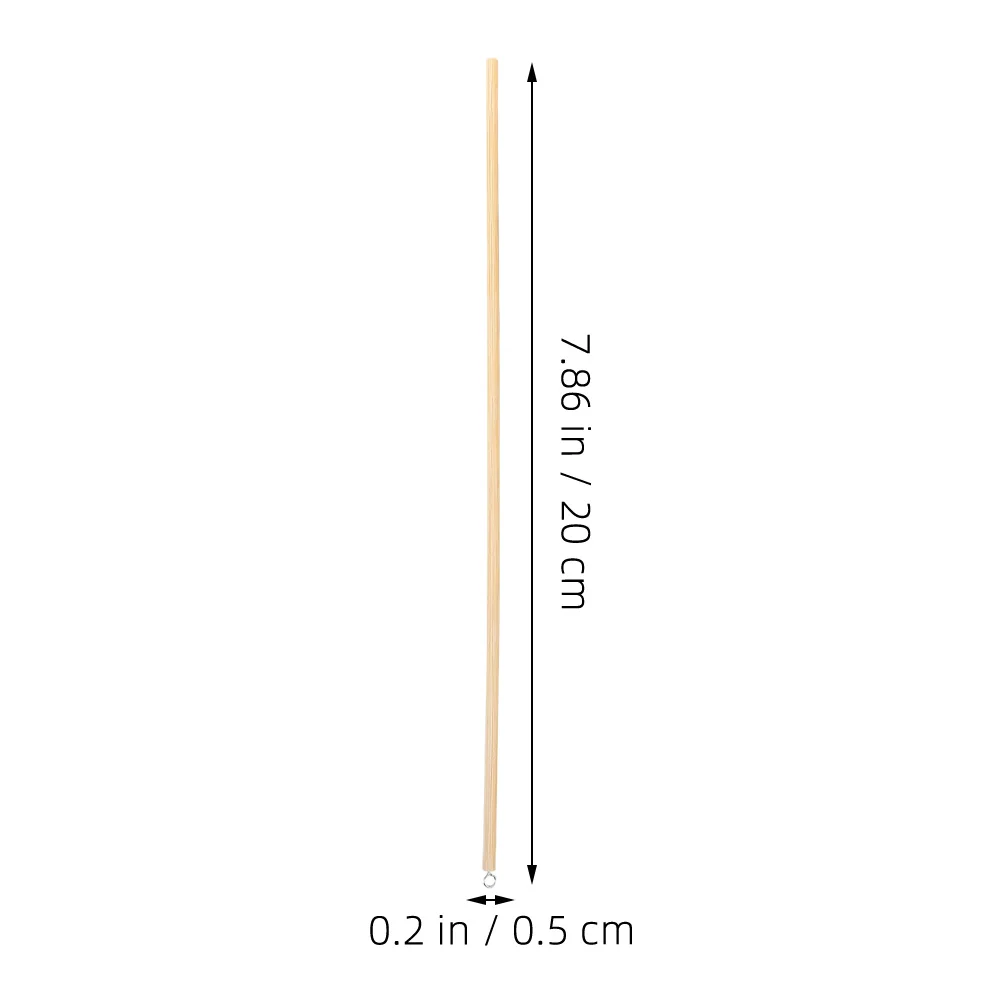 10 peças ferramenta de movimento de braço de vara de operação de fantoche de mão faça você mesmo controle de haste fina de madeira