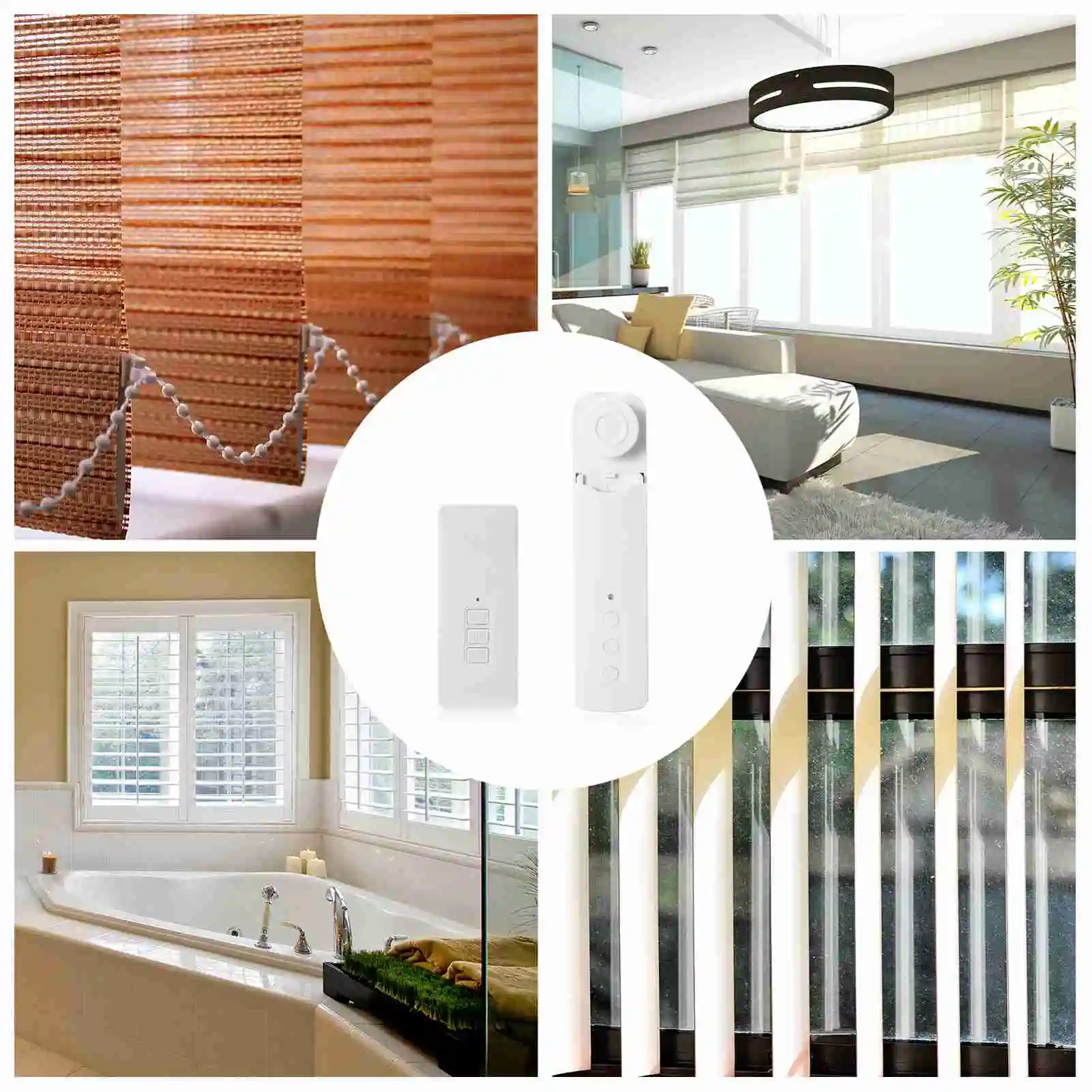 

WiFi TM616EGWT Intelligent Pull Bead Curtain Motor Electric Curtain Motors phone APP Control Voice Control Quiet for Alexa Home