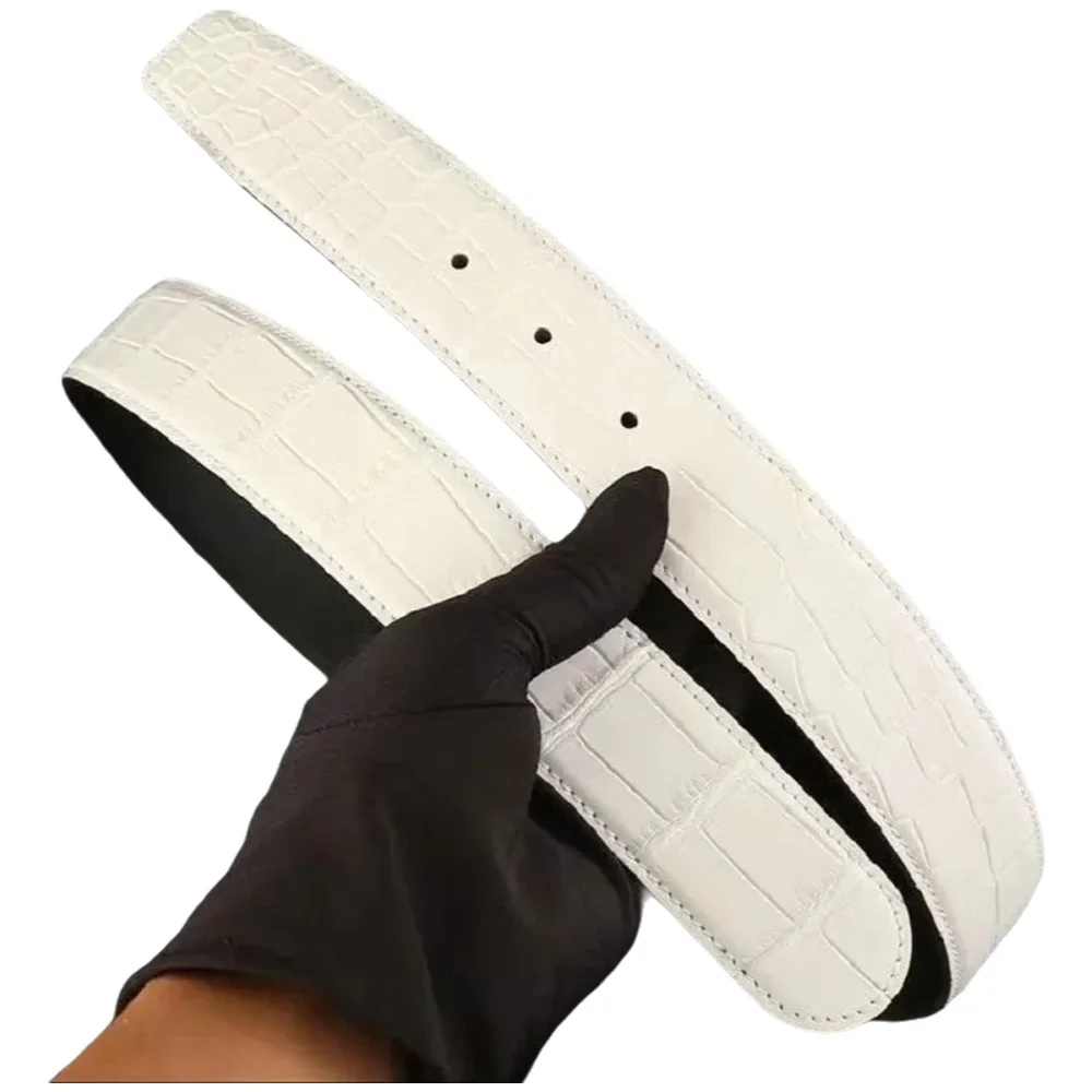 2025 men high quality genuine leather belt designer belts men Crocodile skin fashion Strap male for man