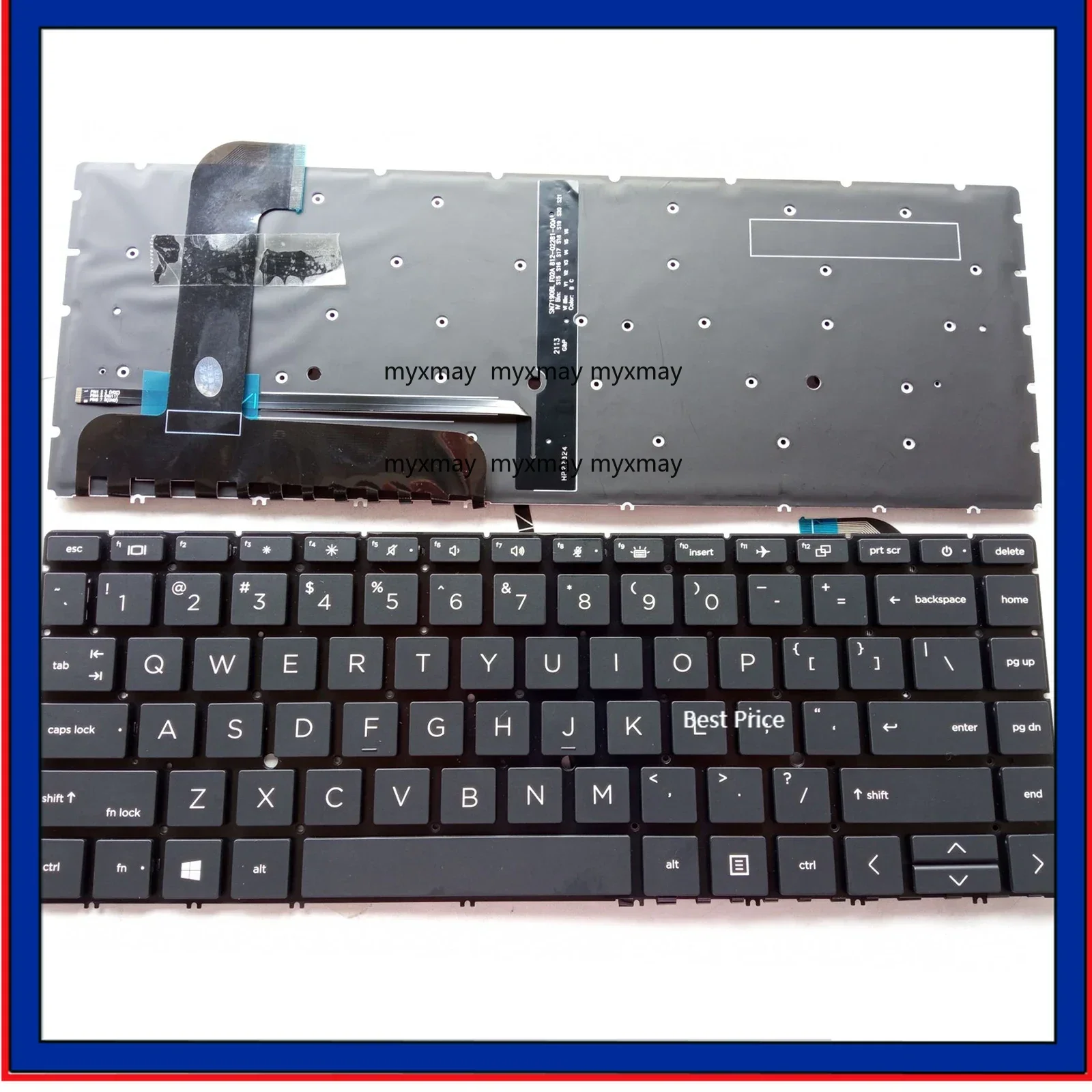 

Новая клавиатура для ноутбука HP Zbook Studio G7/Zbook Studio G8, США, без рамки с подсветкой