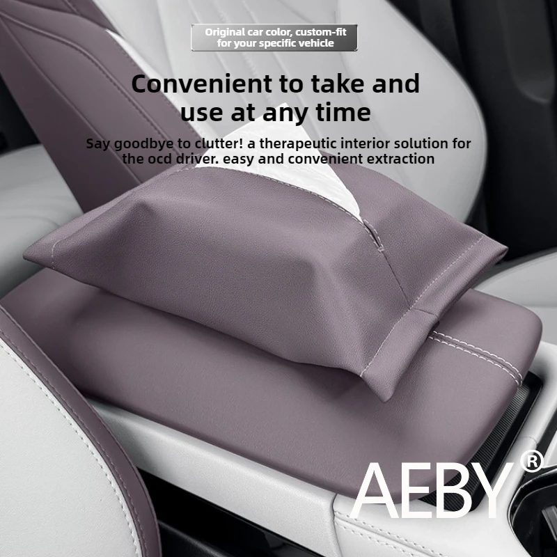AEBY For BYD Seal U DM-i 2020-2025 Under Steering Wheel Tissue Holder, Car Headrest Paper Dispenser, Auto Interior Accessories