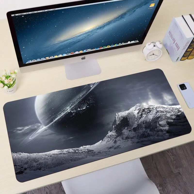 

Большой коврик для мыши с ландшафтным рисунком, для мужчин, для офиса, для компьютерного стола, утолщенный, нескользящий.