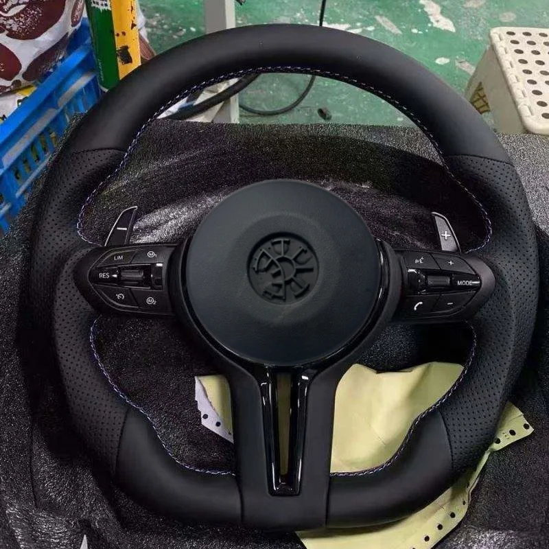 For BMW F30 F10 F15 F36 F20 F22 F25 F32 M3 M5 E46 E60 E70 E90 E91 MSports Steering Wheel Factory Sales Genuine Leather Auto