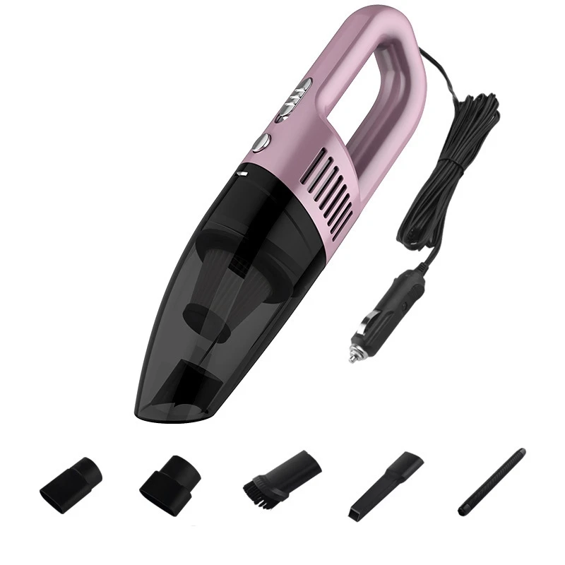 

120W 12V Car Vacuum Cleaner Suction for Car Wet and Dry Dual-Use Vacuum Cleaner Handheld Car Vacuum Cleaner Rose Gold