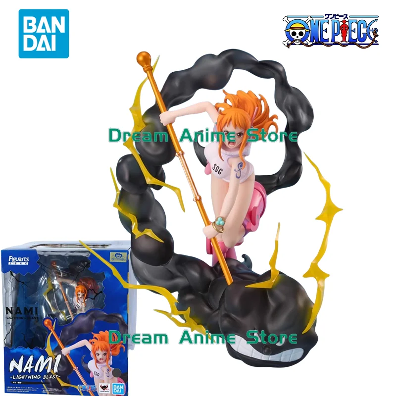 

Bandai Original One Piece Anime Model Figuarts Zero NAMI LIGHTNING BLAST Action Figure Toys Collectible Gifts for Children