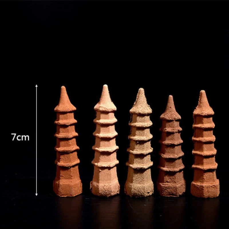 Pagoda Tower Backflow Incense Cones Fragrance Large Size Burning Time 30 Minutes Backflow Fragrance Multi Flavor Incense Cones