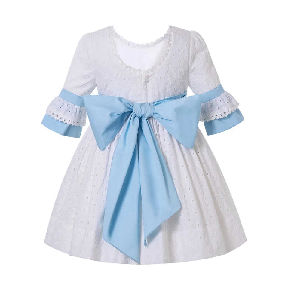 Pettigirl New Summer Casual White Dresses for Girls Kids Childrens Sister Brother Matching Outfits Sizes 2345681012 Years