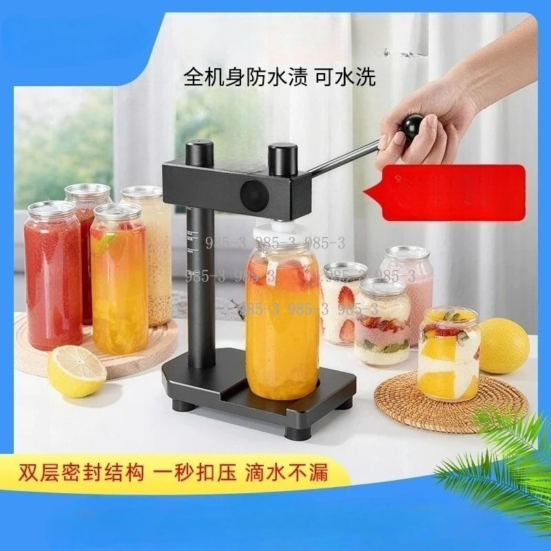 Commercial Milk Tea Capping MachineManual Disposable Can Sealing Machine, Manual Automatic Sealing Machine,