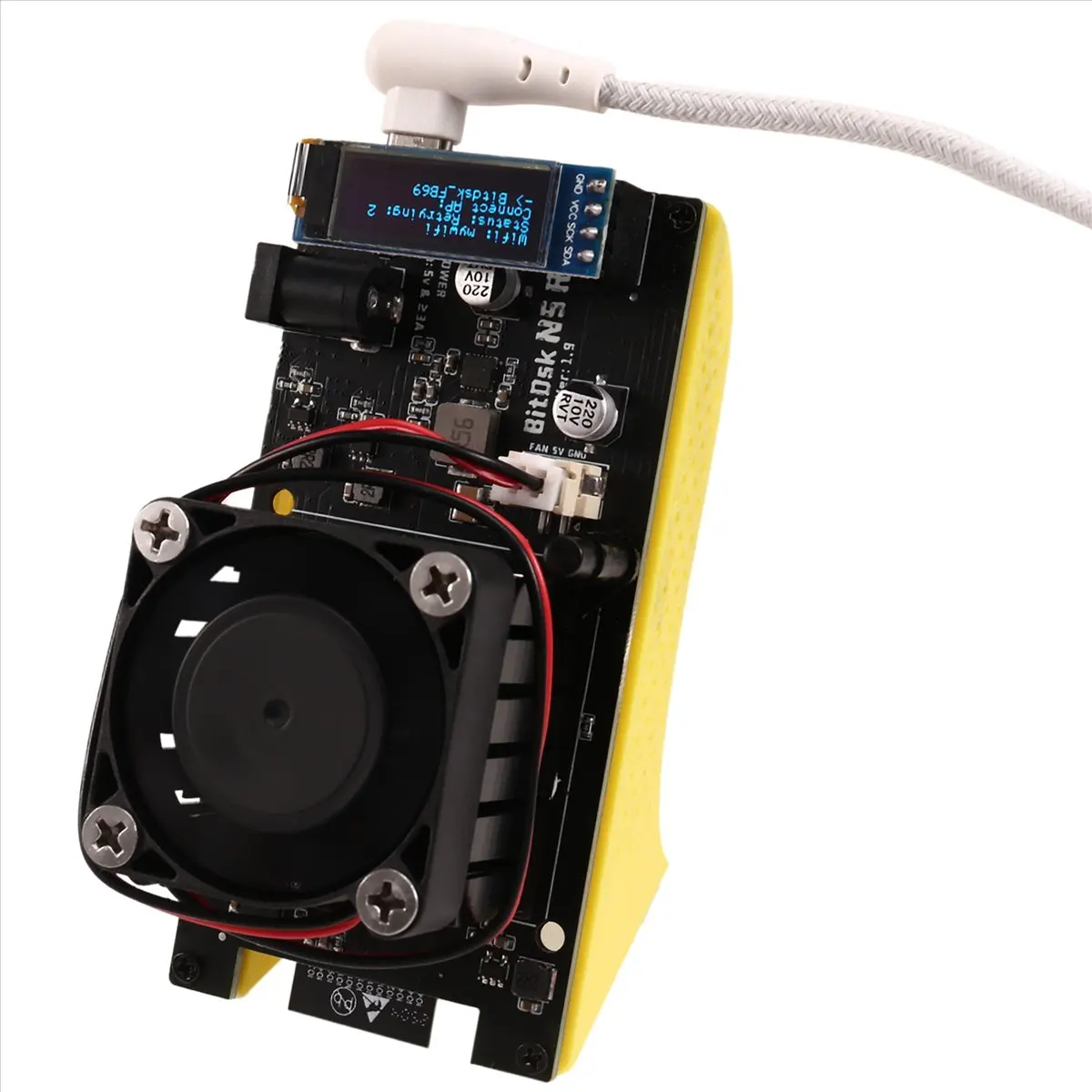 BM1397 مينر 200Gh/S مستقل BitDSK Bitcoin ASIC BTC مينر منفرد مينر منخفض الطاقة مينر BR PLUG #4