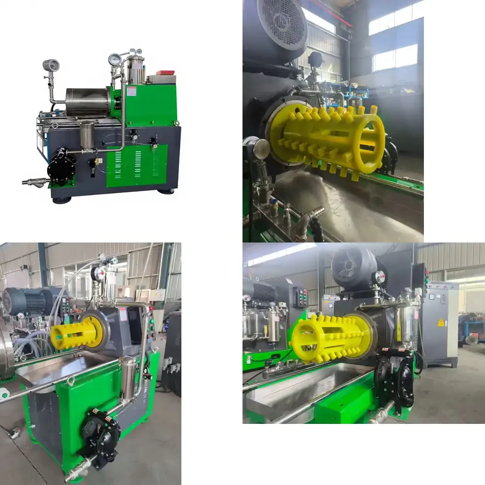 Nanometer Level Pin Type Horizontal Sand Mill Lab Bead Mill Paint Ink Precision Grinding Equipment Polyurethane Material