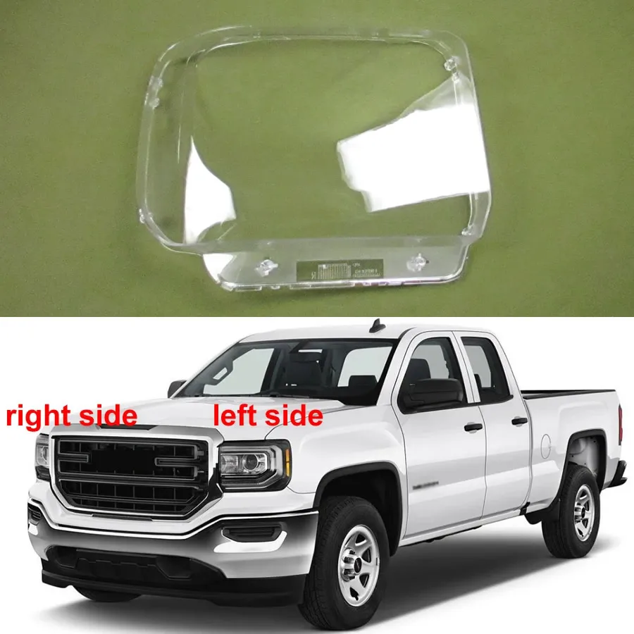 

For GMC Sierra 2014 2015 2016 2017 2018 Headlight Shell Lamp Lens Transparent Headlamp Cover Plexiglass Auto Replacement Parts