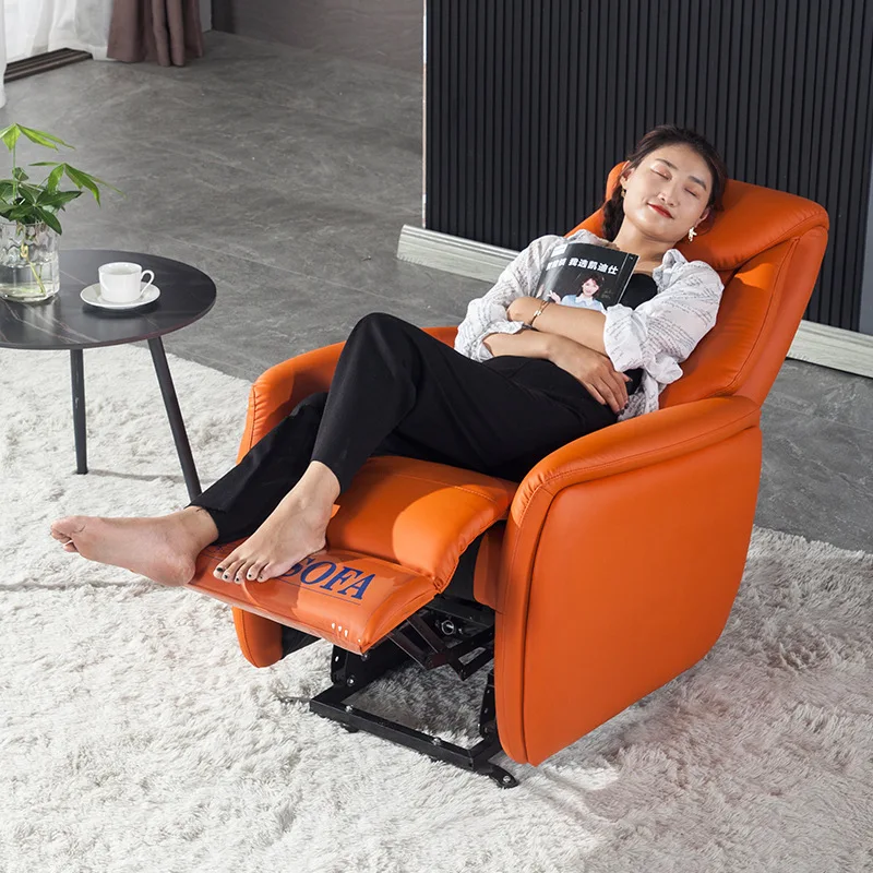 Multi-function cabin lazyman electric leather sofa electric lift elderly station sofa chair