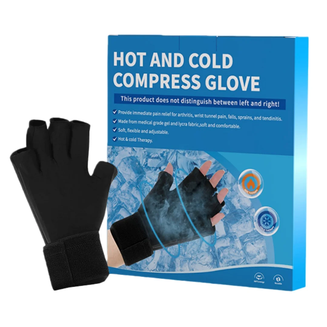 1 stücke Einstellbare Finger Arthritis Kompression Handschuh mit Handgelenk Strap Icing Finger Dampf Pack Heißer Drücken Hand Handgelenk Eis pack